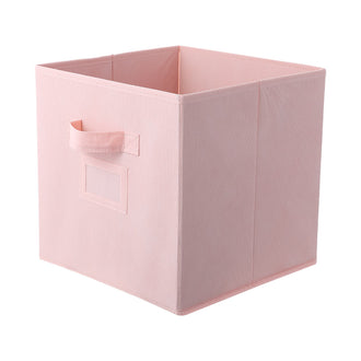 MINISO SOLID COLOR FABRIC STORAGE BIN(PINK) 2011445210105 FABRIC ORGANIZER
