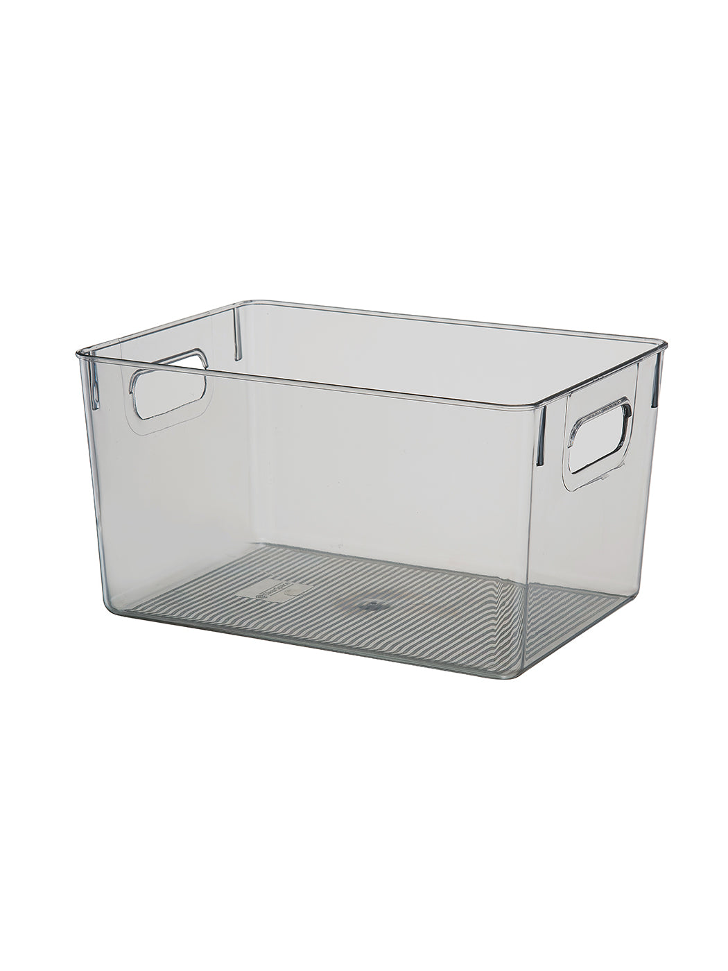 MINISO TRANSPARENT SERIES RECTANGLE STORAGE BOX (L)(TRANSPARENT GRAY) 2011611210106 SUNDRIES STORAGE