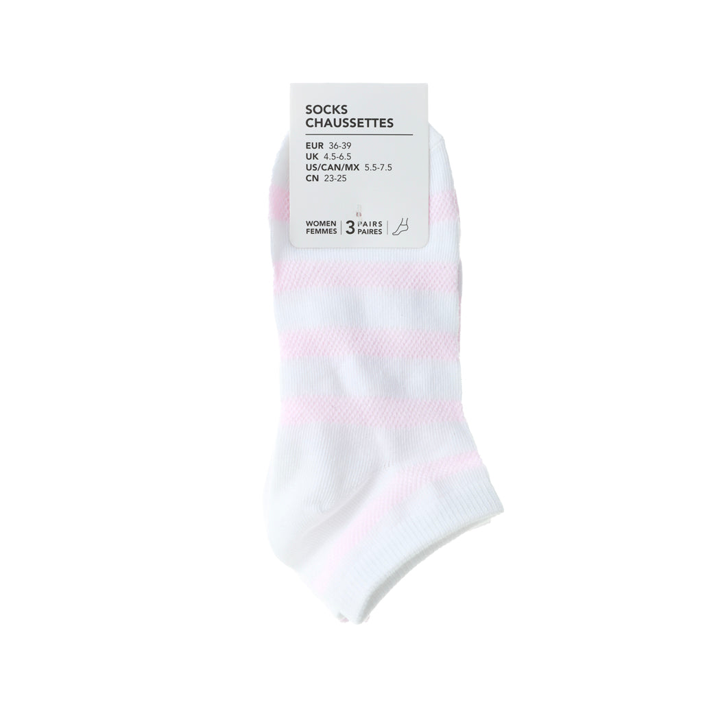 MINISO WOMEN'S STRIPED LOW-CUT SOCKS (3 PAIRS) 2013102210107 WOMEN'S LOW-CUT SOCKS