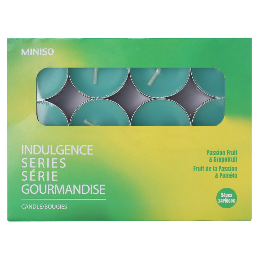 MINISO INDULGENCE SERIES CANDLE (24 PCS)（PASSION FRUIT & GRAPEFRUIT） 2011824910107 CANDLE
