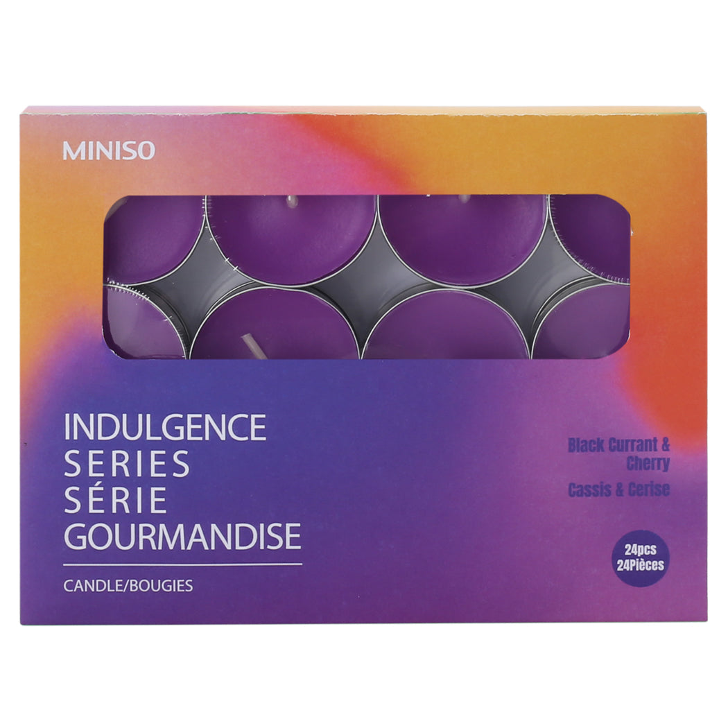 MINISO INDULGENCE SERIES CANDLE (24 PCS)（BLACK CURRANT & CHERRY） 2011824912101 CANDLE