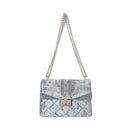 MINISO VELVET CROSSBODY BAG WITH CHAIN (GRAY) 2012300311104 CROSSBODY BAG-2