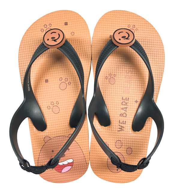 MINISO WE BARE BEARS COLLECTION 5.0 KIDS' SLIPPERS (GRIZZ,29-30) 2012874318110 KIDS SLIPPERS