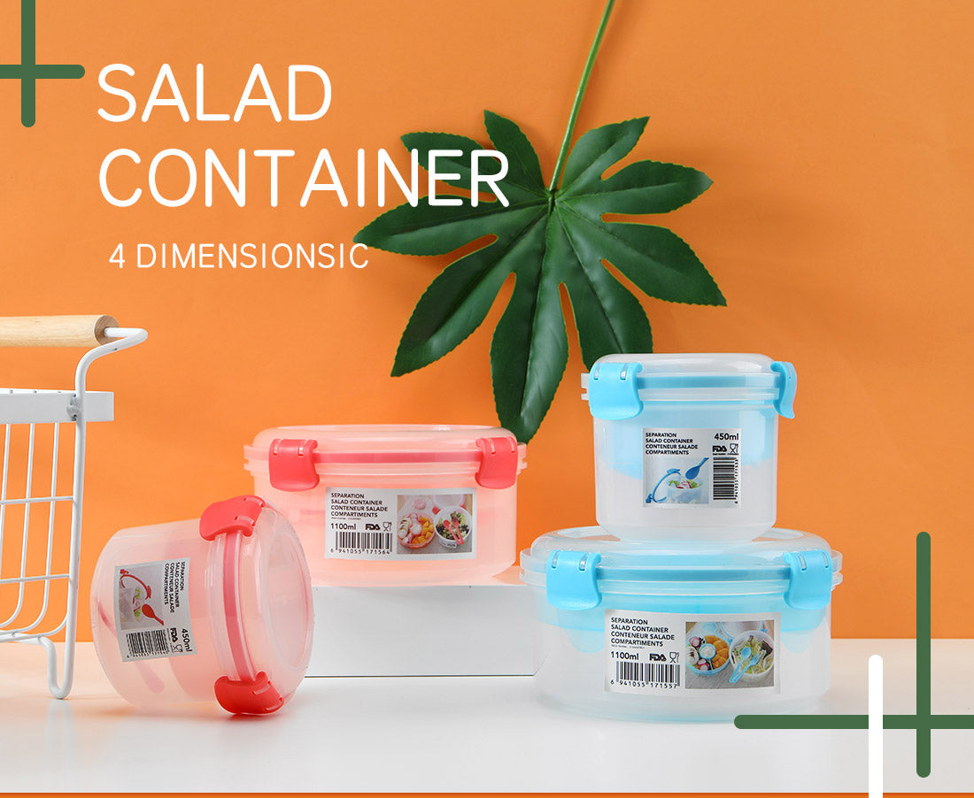 MINISO SEPARATION SALAD CONTAINER 1100ML 2008298310106 FOOD CONTAINER
