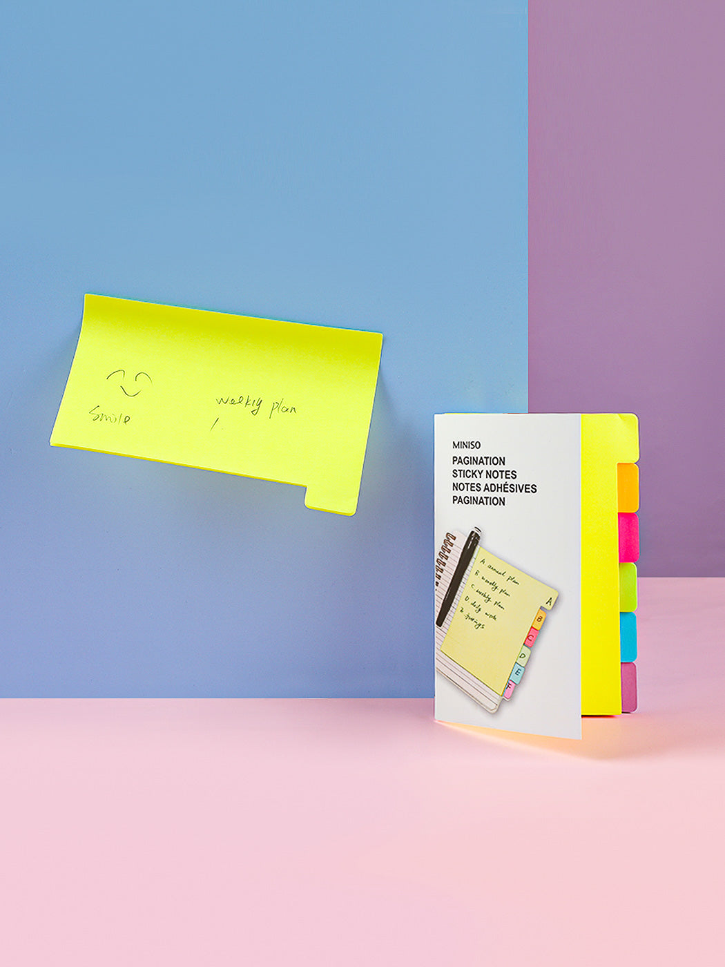MINISO PAGINATION STICKY NOTES(6 COLORS) 2008674610103 STATIONERY