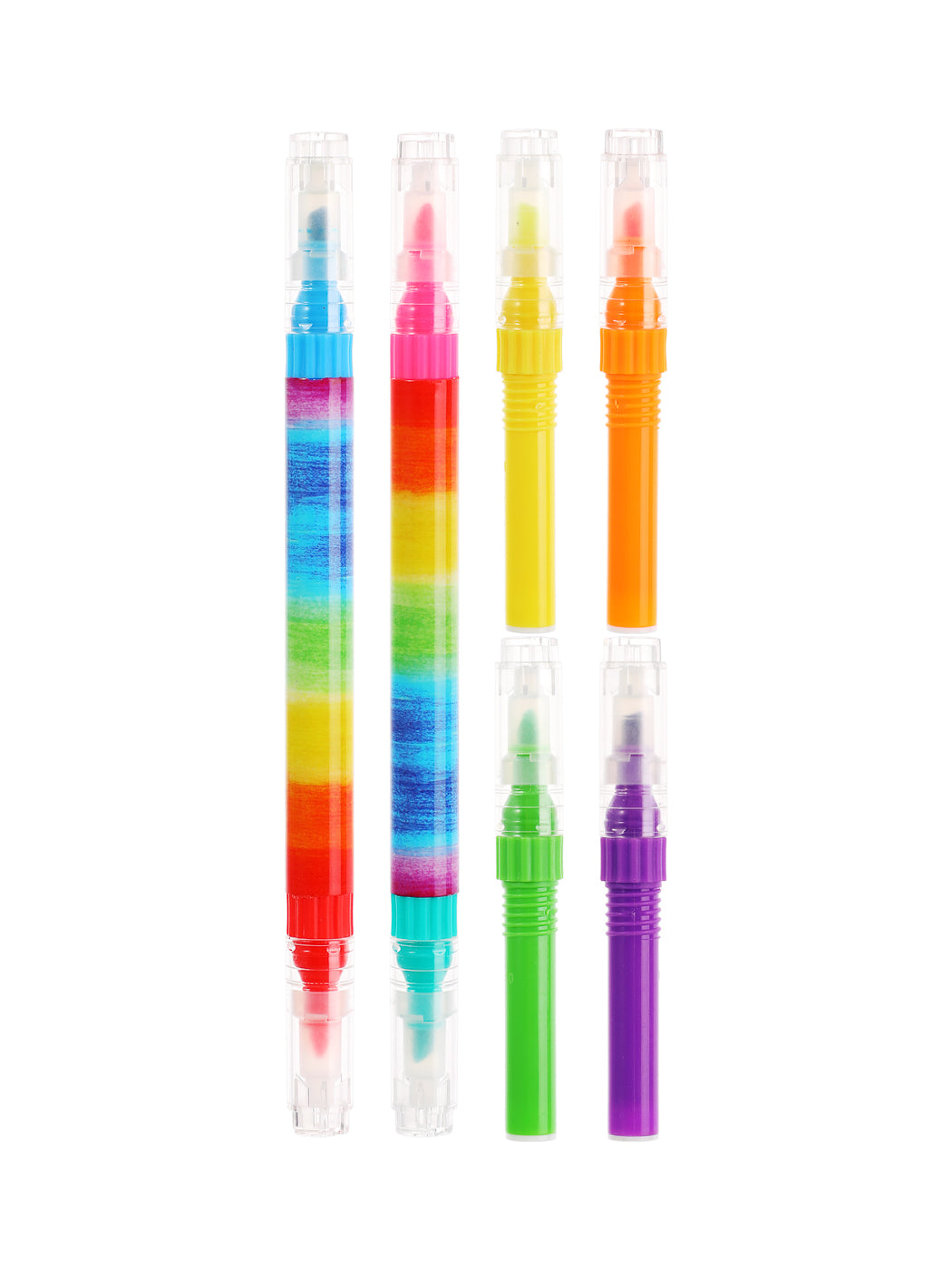 MINISO DOUBLE ENDED REFILLABLE FLUORESCENT HIGHLIGHTER (8 COLORS) 2010105910102 COLORED PENCIL