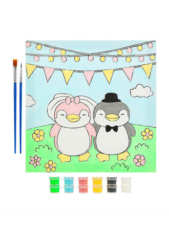 MINISO COLORING SET (WEDDING PENGUINS) 2010034912109 EDUCATIONAL TOYS