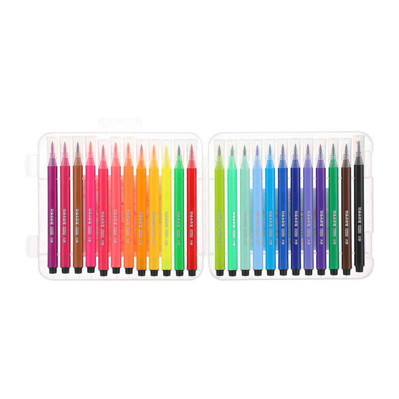 MINISO WATERCOLOR PENS SET WITH SOFT TIP ( 24 COLORS ) 2010143210103 COLORED PENCIL