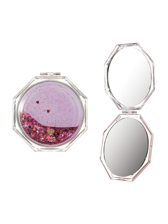 MINISO ILLUSION COLLECTION GLITTERING PORTABLE MIRROR 2010217010103 PORTABLE MIRROR