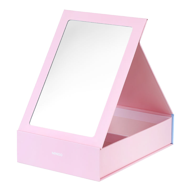 MINISO TOM & JERRY COLLECTION I LOVE  CHEESE COLLECTION FOLDABLE VANITY MIRROR (PINK) 2010216511106 TABLE MIRROR
