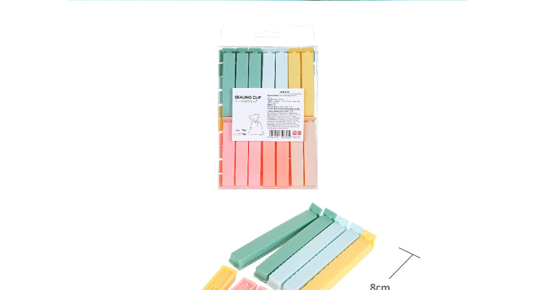 MINISO COLORFUL SEALING CLIPS 24 PACK 2006917010109 SEALING CLIP