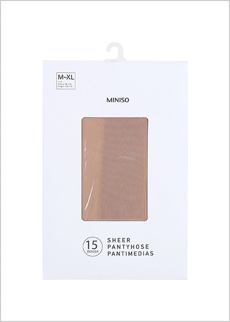 Miniso 15D Anti - hooking Sheer Pantyhose (Buff) 2006999010103