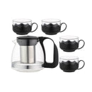 MINISO SIMPLE 4+1 TEA SET ( BLACK ) 0100040251 TEA SET-1