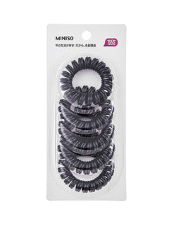MINISO 4.5 BLACK SPIRAL HAIR TIES (5PCS) 0600065591 HAIR TIE