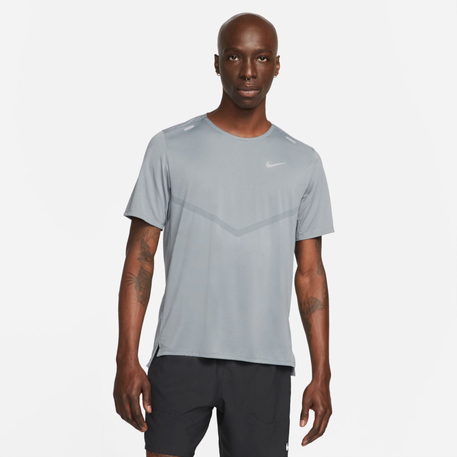 NIKE AS M DF RISE 365 SS CZ9185-085 T-SHIRT SHORT SLEEVE RUNNING (M ...