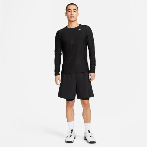 NIKE AS M NK DF LS AOP TOP DYE DX0887-010 COMPRESSION TOP LONG SLEEVE (M)