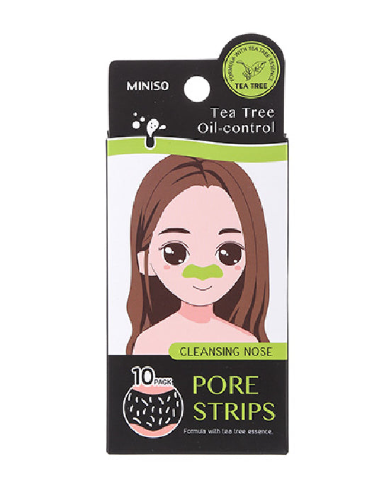 MINISO TEA TREE OIL-CONTROL CLEANSING NOSE PORE STRIPS 2007906510105 NOSE STRIPS