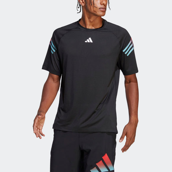ADIDAS TI 3S TEE HS7520 T-SHIRT SHORT SLEEVE TRAINING (M)