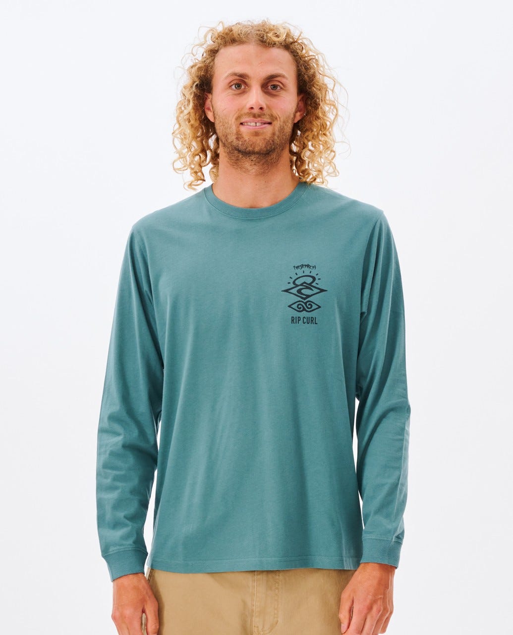 RIP CURL SEARCH ICON CTESF9-8112 T-SHIRT LONG SLEEVE (M)-1