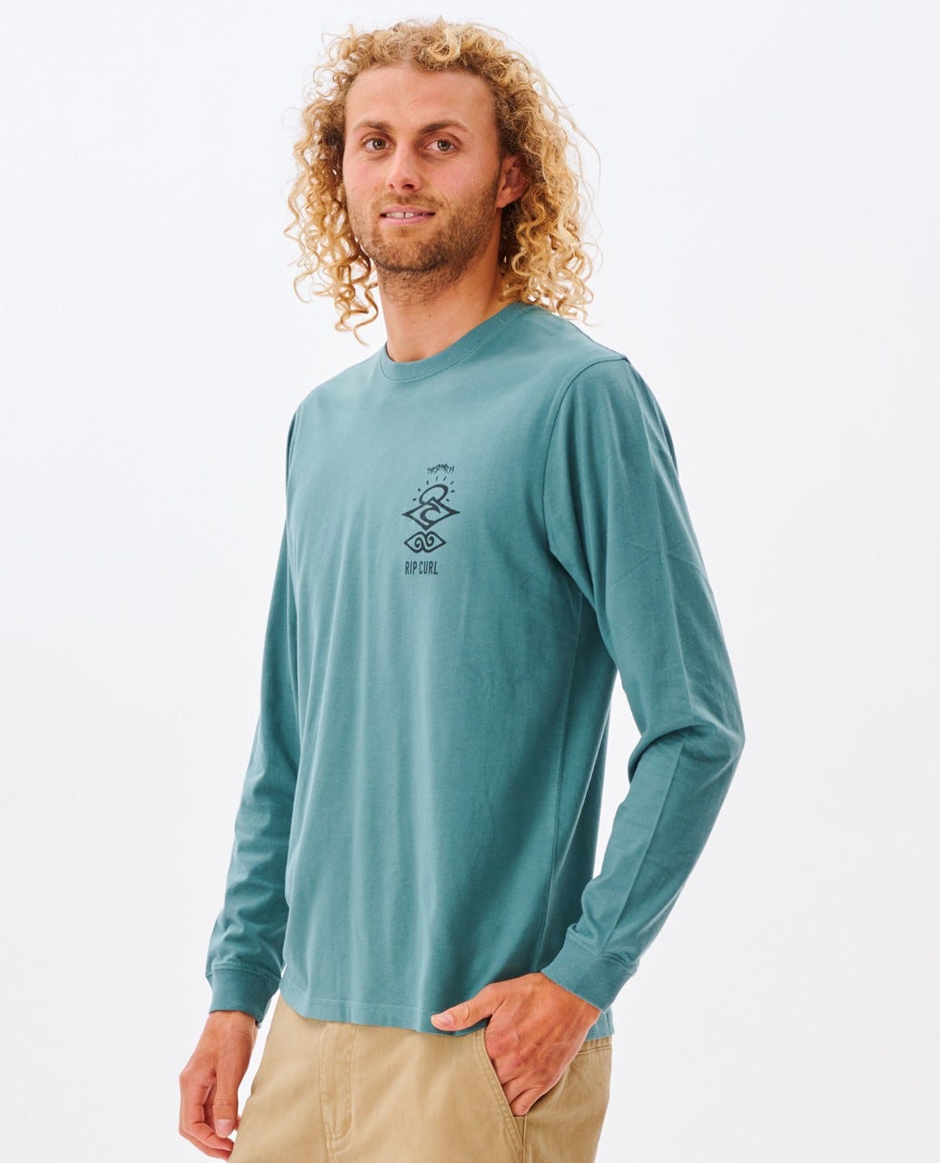 RIP CURL SEARCH ICON CTESF9-8112 T-SHIRT LONG SLEEVE (M)