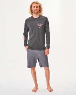 RIP CURL FADE OUT ICON L/S CTEVY9-0378 T-SHIRT LONG SLEEVE (M)
