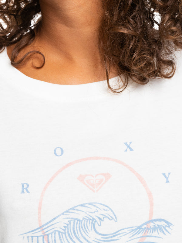 ROXY WAVE DAY ERJZT05426-WBK0 T-SHIRT SHORT SLEEVE (W)