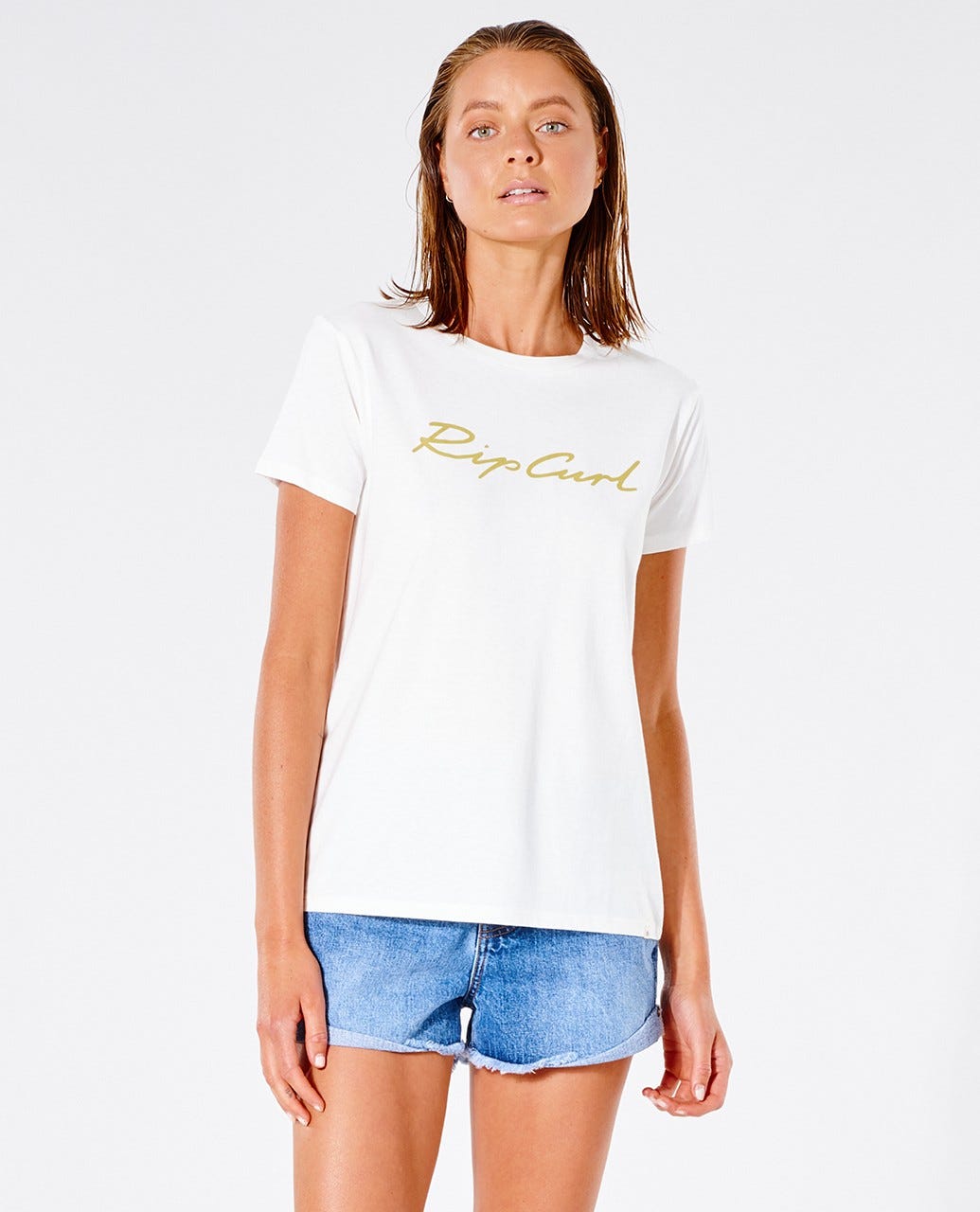 RIP CURL SCRIPT STANDARD GTEMP9-3021 T-SHIRT SHORT SLEEVE (W)