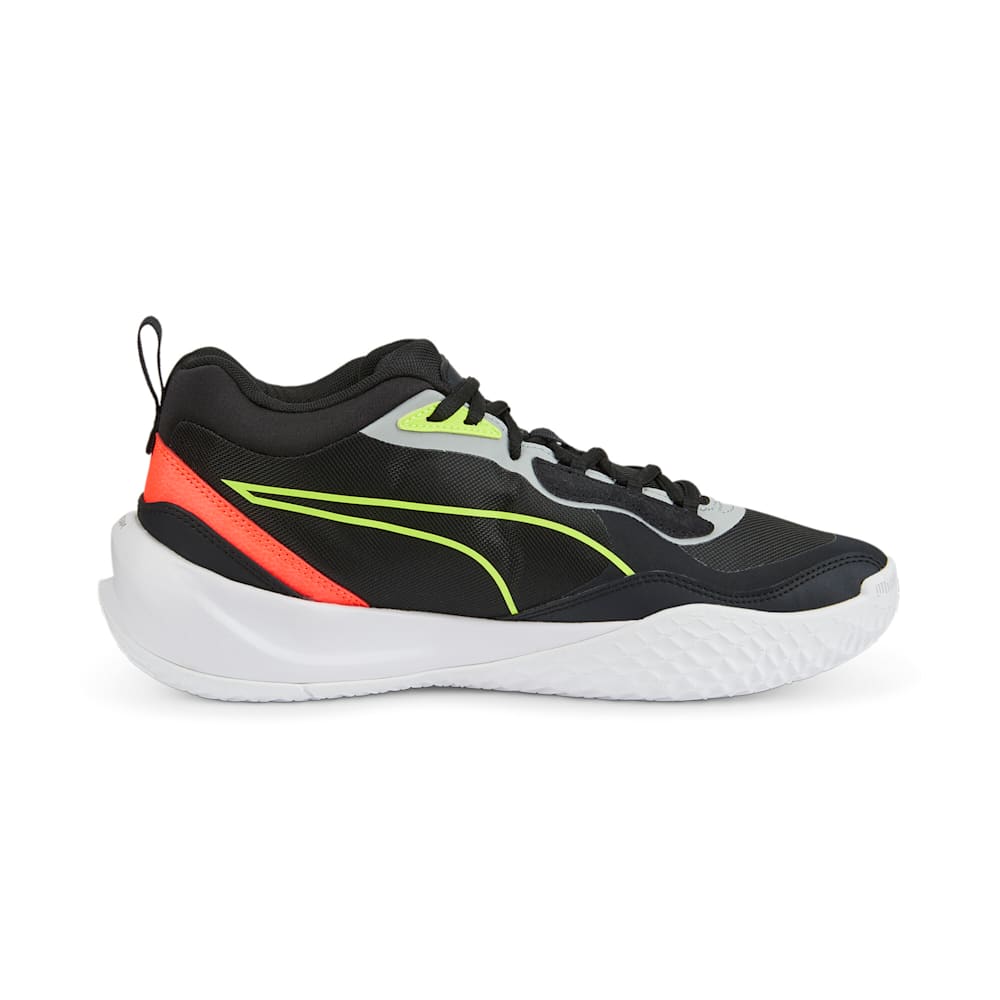 PUMA PLAYMAKER PRO JET BLACK-LIME SQUEEZE 37757204 BASKETBALL SHOES (M)