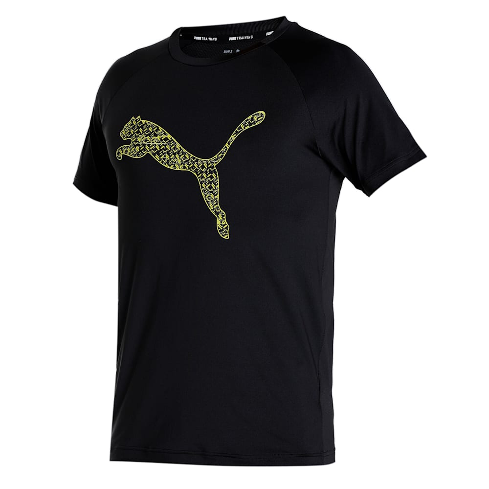 PUMA XONE8 ACTIVE   BLACK 52357801 T-SHIRT SHORT SLEEVE RUNNING (M)