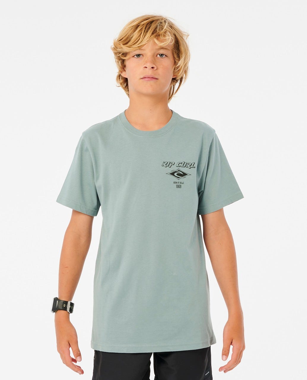 RIP CURL FADE OUT ICON KTESS9-4790 T-SHIRT SHORT SLEEVE (YB)