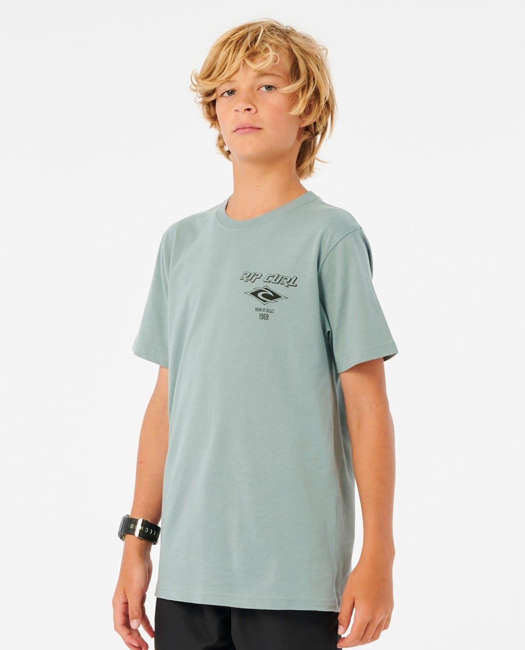 RIP CURL FADE OUT ICON KTESS9-4790 T-SHIRT SHORT SLEEVE (YB)