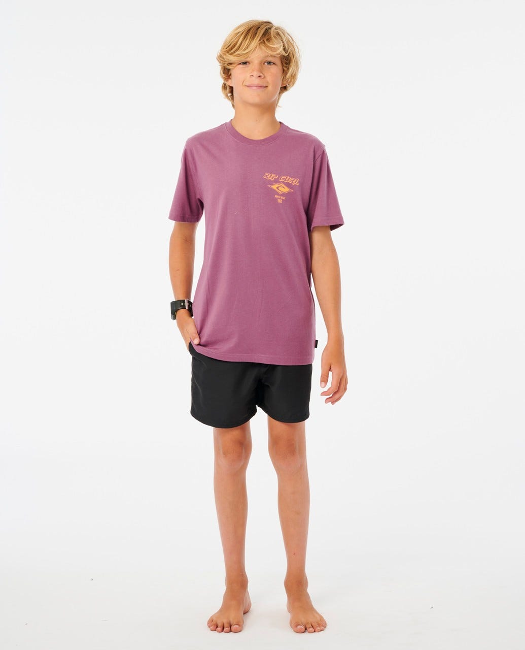 RIP CURL FADE OUT ICON KTESS9-9788 T-SHIRT SHORT SLEEVE (YB)