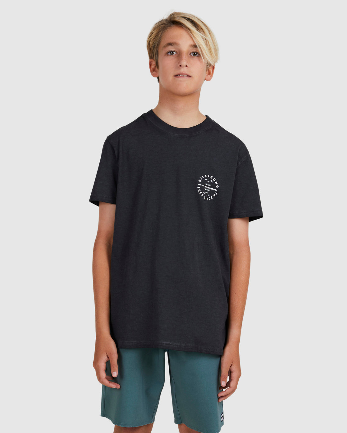 BILLABONG BIG WAVE DAZ B UBBZT00138-BLK T-SHIRT SHORT SLEEVE (YB ...